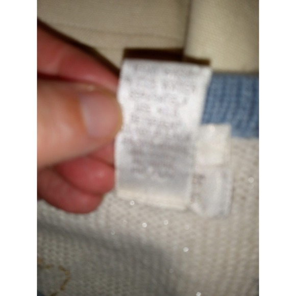 Christopher & Banks Hand Embroidered Sweater Sz L Floral Cozycore Blue Cardigan - Picture 13 of 15